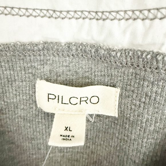Anthropologie Pilcro Gray Collared Bodysuit - Picture 4 of 6